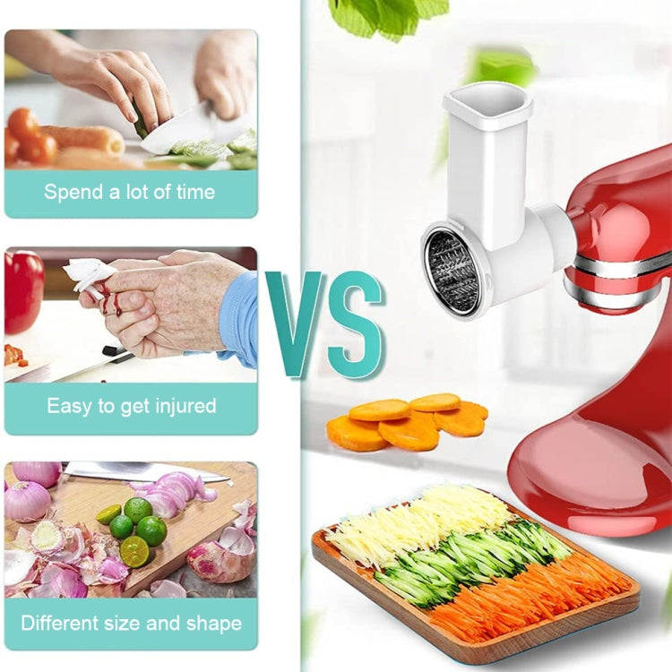 For KitchenAid 4.5QT/5QT Vertical Mixer Kitchen Vegetable Slicer and Grater(KA-006) - Food Disposer Parts by PMC Jewellery | Online Shopping South Africa | PMC Jewellery | Buy Now Pay Later Mobicred