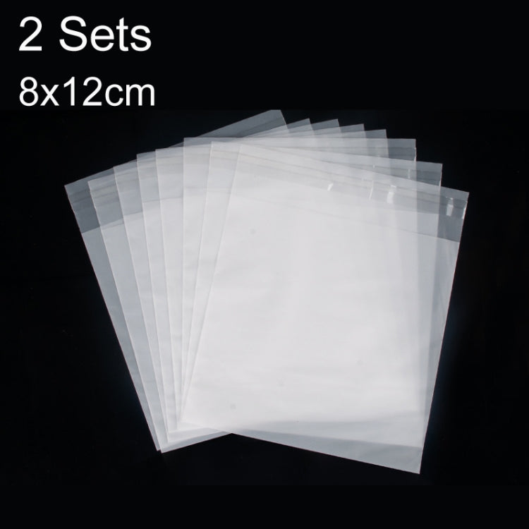 2 Sets CPE Matte Self -Sealed Bag Data Cable Phone Case Packaging Bag, Size: 8x12cm - free shipping - PMC Jewellery - Order now!