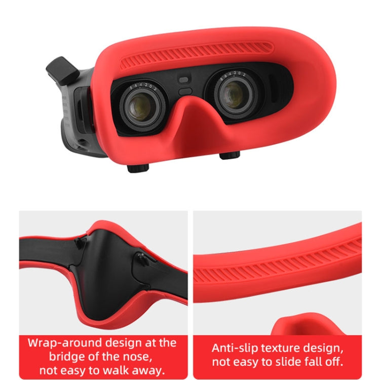 For DJI Avata Goggles 2 Eye Pad Silicone Protective Cover(Red) - by PMC Jewellery | Online Shopping South Africa | PMC Jewellery