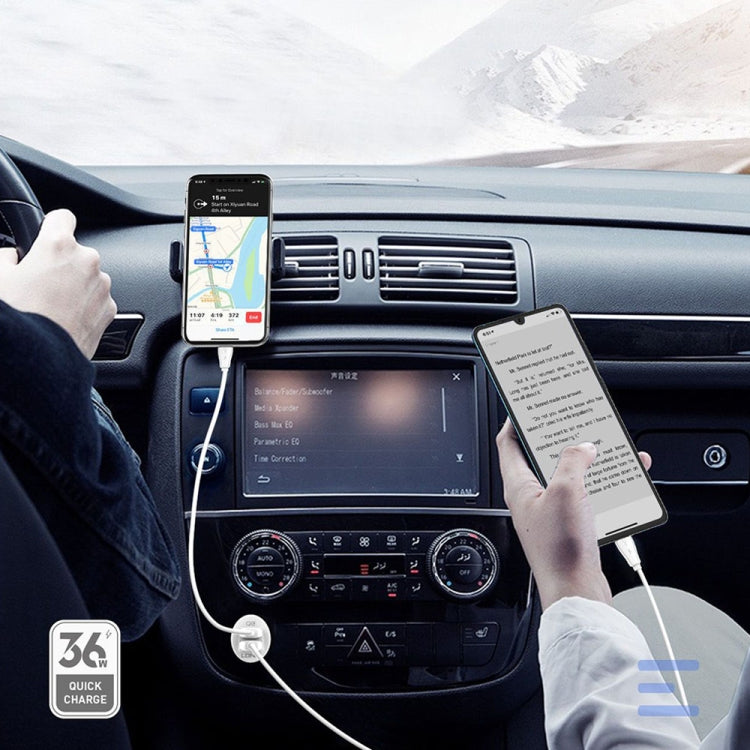 LDNIO C511Q 36W QC 3.0 Phone Fast Charger Dual-USB Ports Smart Car Charger with Micro USB Cable - free shipping - PMC TechLife - Order now!