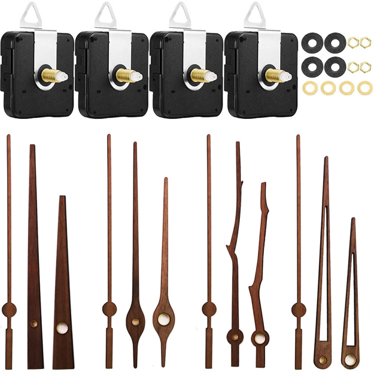 Quartz Clock Dial Repair Kit DIY Wall Clock Parts,Spec: 4 Movements+4 Sets Needles - free shipping - PMC Jewellery - Order now!