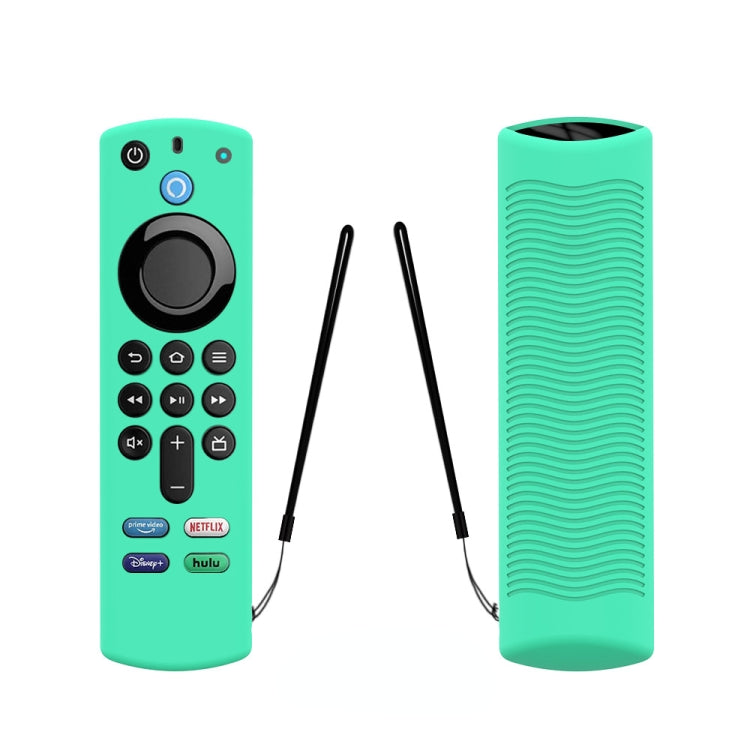 2 PCS Y27 For Alexa Voice Remote 3rd Gen Silicone Non-slip Protective Cover(Ice Blue)