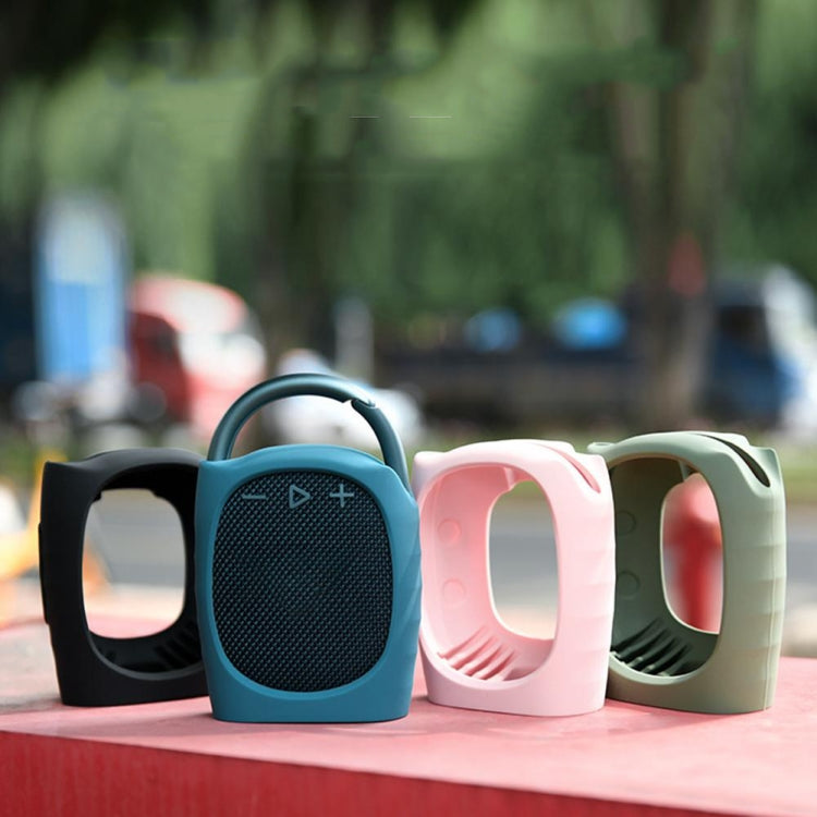 For JBL Clip 4 Bluetooth Speaker Silicone Case Protective Cover With Straps(Green) - Protective Case by PMC TechLife | Online Shopping South Africa | PMC TechLife