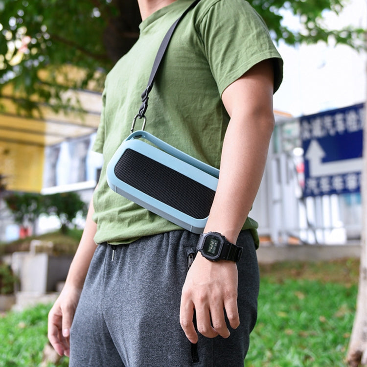 For Bose SoundLink Flex Bluetooth Speaker Silicone Protective Case Cover With Shoulder Strap(Black) - Protective Case by PMC TechLife | Online Shopping South Africa | PMC TechLife