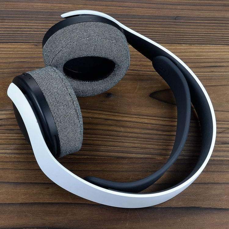 For Sony PS5 Wireless Pulse 3D 2pcs Headphone Replacement Earpads(Burlap Gray) - Earmuff & Pad by PMC Jewellery | Online Shopping South Africa | PMC Jewellery | Buy Now Pay Later Mobicred
