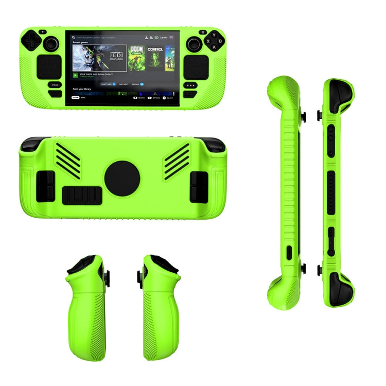 For Steam Deck V3 Non-slip Silicone Protective Case for Pocket Consoles(Green) - Cover Case by PMC Jewellery | Online Shopping South Africa | PMC Jewellery | Buy Now Pay Later Mobicred
