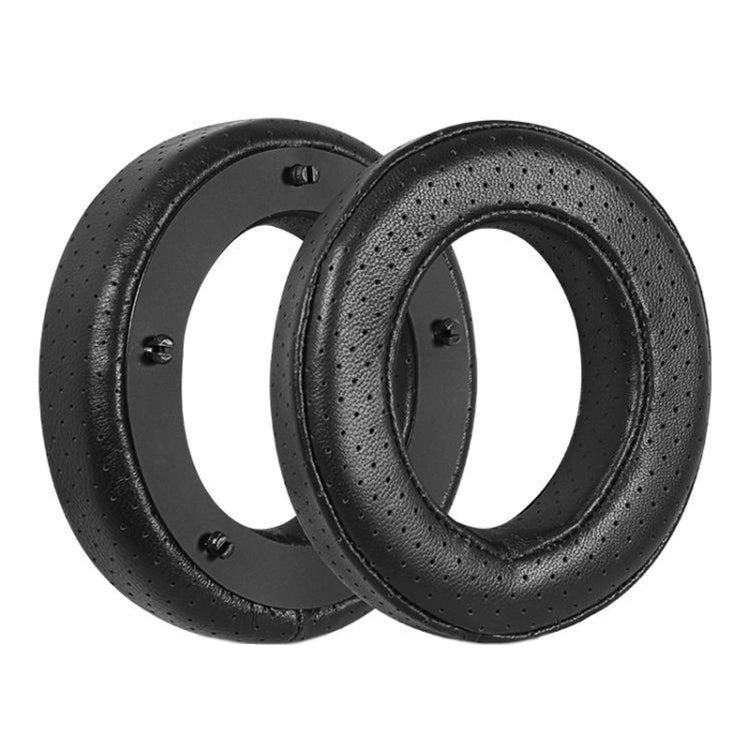 For Focal Clear MG Pro 1pair Leather Breathable and Comfortable Headset Cover, Color: Lambskin Black