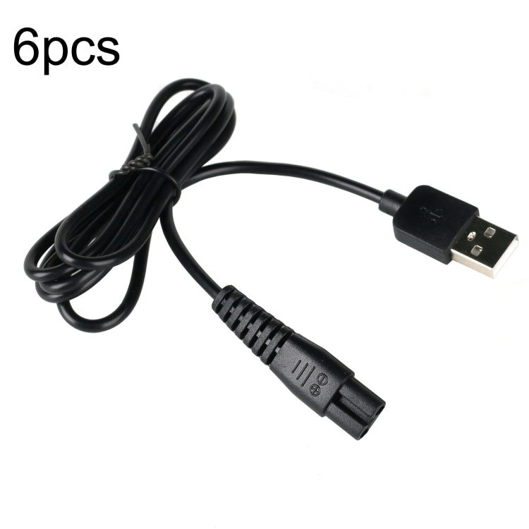 For Xiaomi Mijia MJTXD01SKS Electric Shaver USB Charging Cable Power ,Spce: 6pcs USB Cable