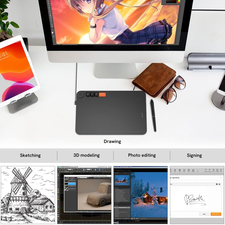 VEIKK VO1060 Digital Drawing Board Handwriting Board With Passive Wireless Pen - free shipping - PMC TechLife - Order now!