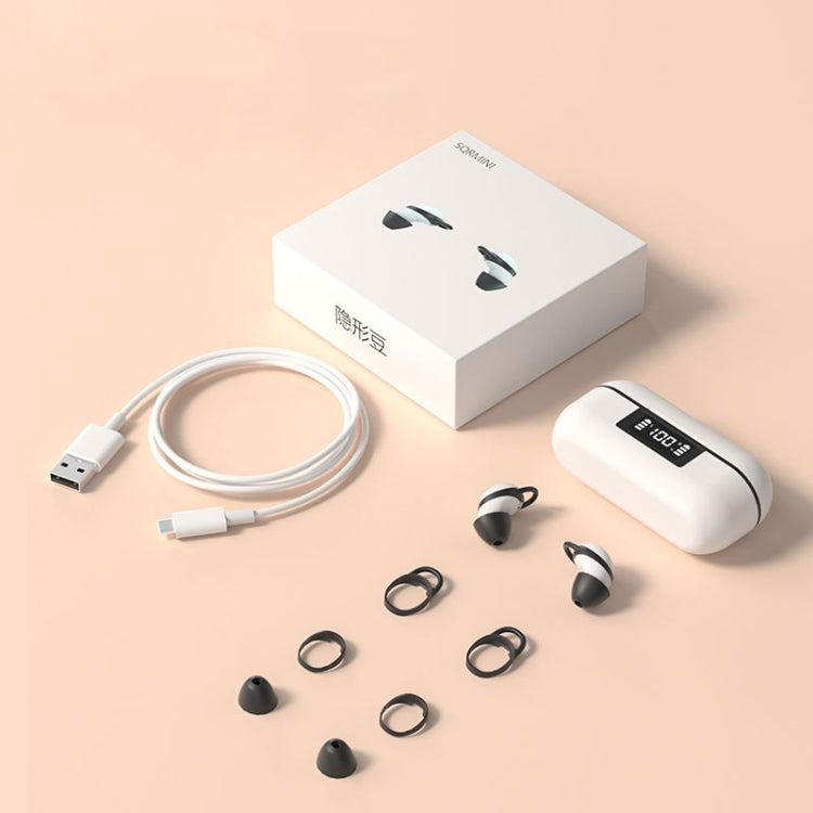 X999 Mini Wireless Noise Reduction With Digital Display Charging Bin Bluetooth Earphone(Black)