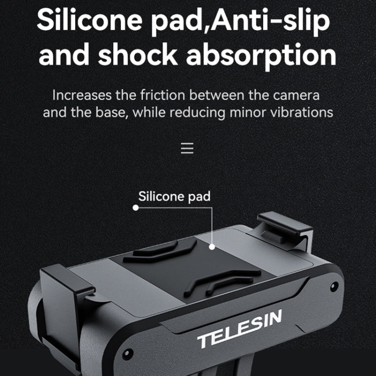 For DJI OSMO Action 3 TELESIN Magnetic Two Claw Adapter Action Camera Accessories - free shipping - PMC Jewellery - Order now!