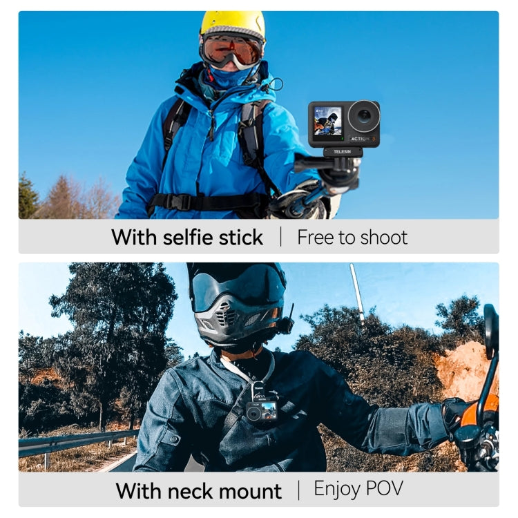 For DJI OSMO Action 3 TELESIN Magnetic Two Claw Adapter Action Camera Accessories - free shipping - PMC Jewellery - Order now!
