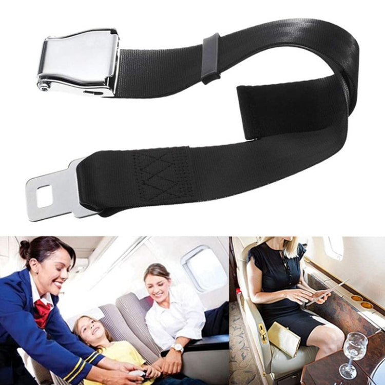 Two Point Aircraft Buckle Adjustable Seat Belt Extended Band(Black) - free shipping - PMC Jewellery - Order now!