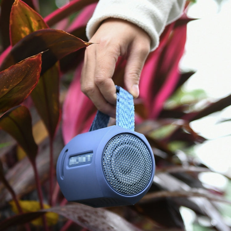 For Sony SRS-XB13 Speaker Silicone Case With Hook And Loop Fastener Strap(Black) - Protective Case by PMC TechLife | Online Shopping South Africa | PMC TechLife