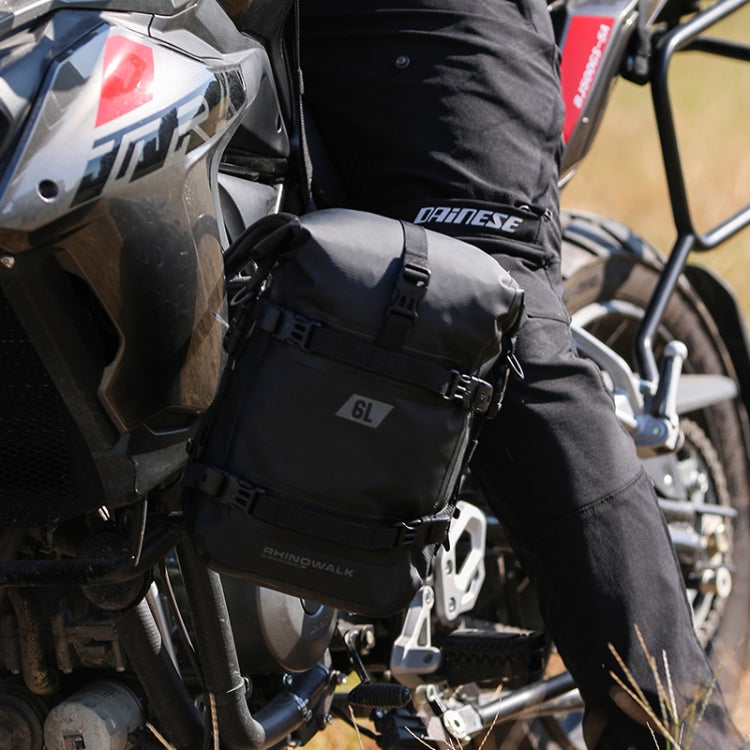 Rhinowalk MT2206 6L Waterproof Motorcycle Bumper Bag Outdoor Riding Bag(Black) - free shipping - PMC TechLife - Order now!