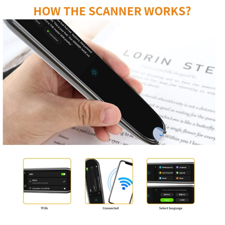 X2 International Version Multilingual Translation Pen Offline Learning Scanning Pen 112 Languages(Black) - by PMC Jewellery | Online Shopping South Africa | PMC Jewellery