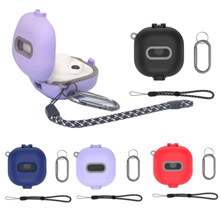 D10 For Samsung Galaxy Buds Live/Buds Pro/Buds 2 Shockproof Earphone Protective Cover Conjoined Switch(Blue)