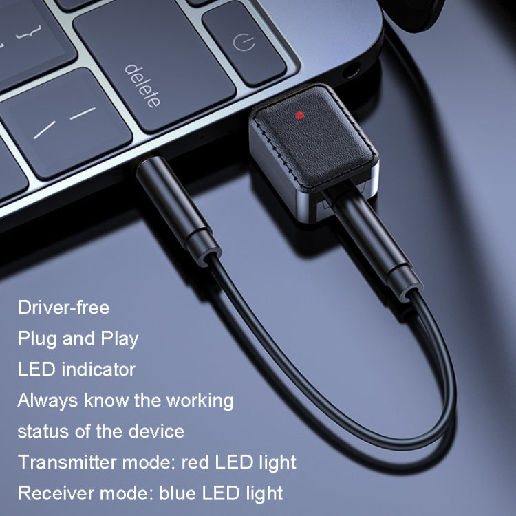 RX-TX-413 USB Bluetooth Receiving Launch 2 In 1 Adapter(Black)