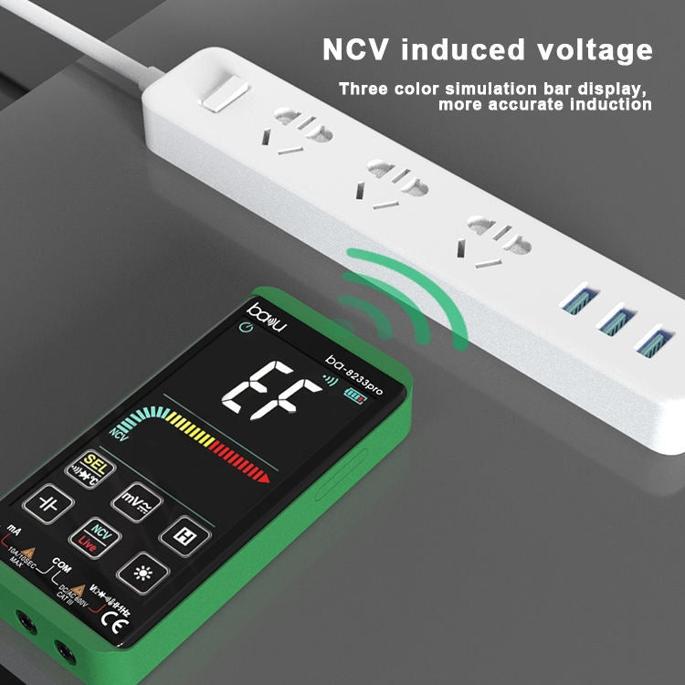 BAKU BA-8233 Pro Electric Maintenance Resistor Current Touch Screen Digital Mulitmeter(Green) - free shipping - PMC TechLife - Order now!