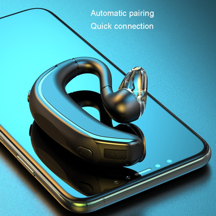 M-800 Left and Right Rotation Business Stereo Bluetooth Earphone(Black)