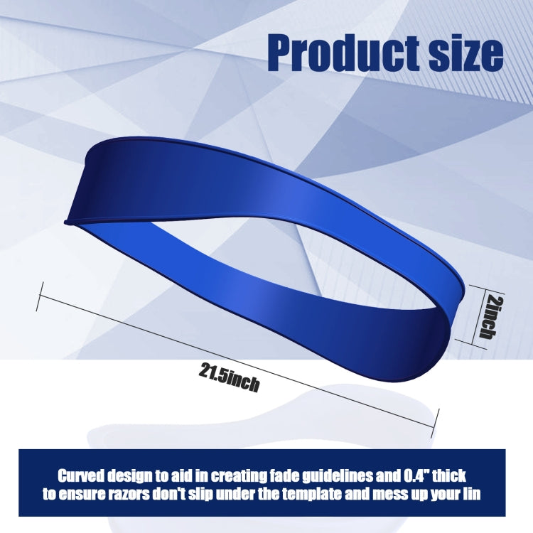 Salon Neck Hair Line Guide Barber Trim Ruler Hair DIY Tool Hair Trimming Template Tools(Black)