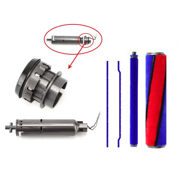 For Dyson V10 V11 30W Motor Vacuum Cleaner Soft Roller Head Parts