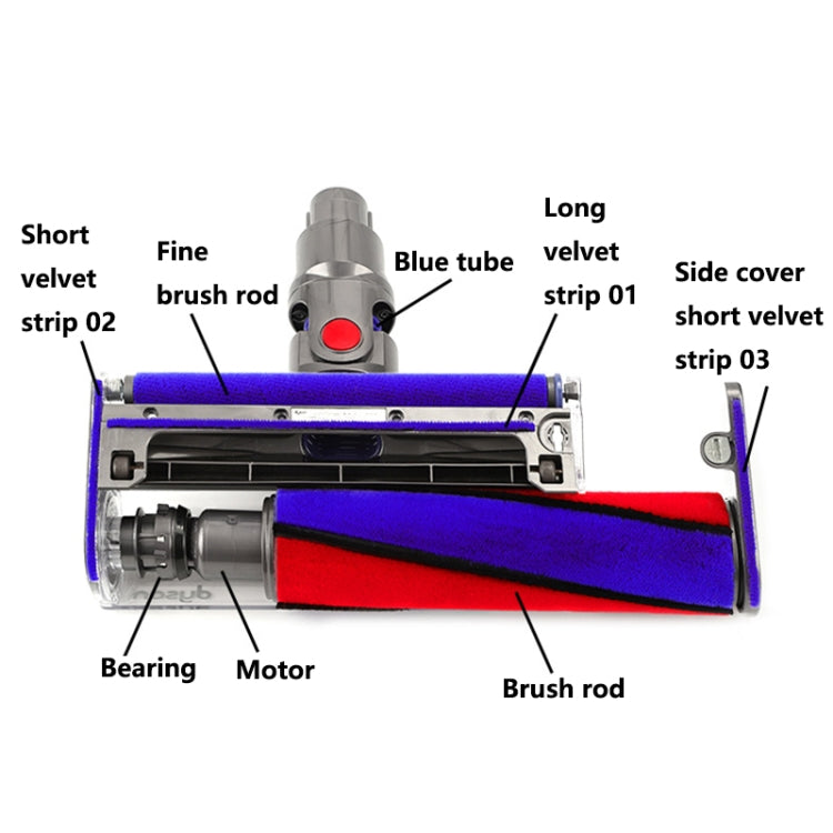 For Dyson V10 V11 30W Motor Vacuum Cleaner Soft Roller Head Parts - free shipping - PMC TechLife - Order now!