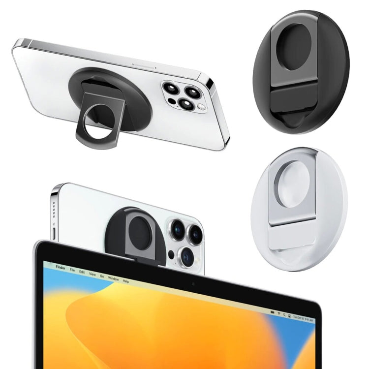 Magnetic Finger Ring Holder For MagSafe Phone MacBook Camera Mount Stand(White)