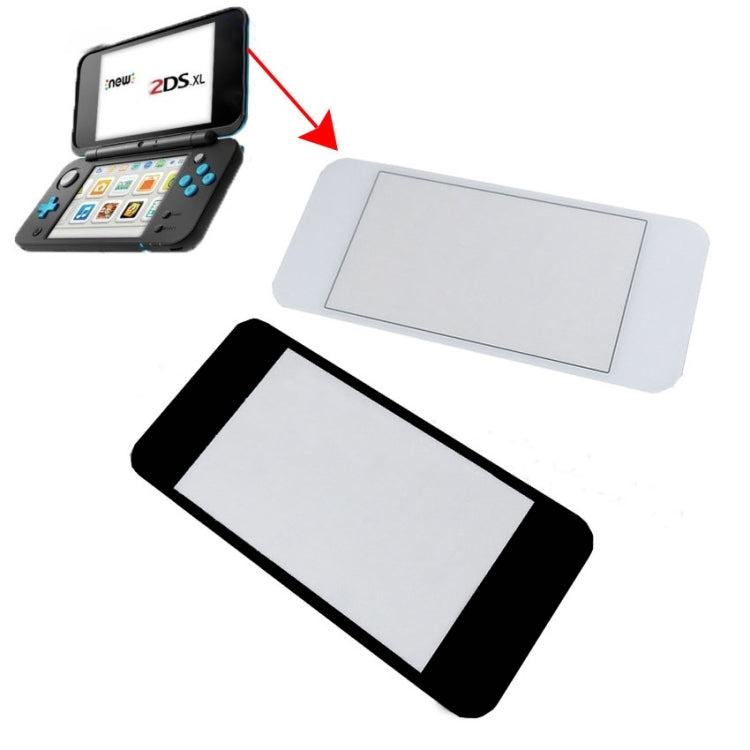 For Nintendo New 2DS XL/LL Upper Screen Mirror Cover Protector(White)