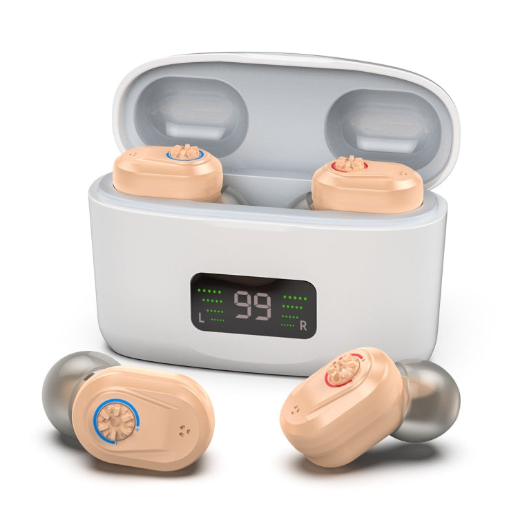 Z-127D In-ear Sound Amplifier Digital Display Hearing Aid Earphone(Complexion) - Hearing Aids by PMC Jewellery | Online Shopping South Africa | PMC Jewellery | Buy Now Pay Later Mobicred