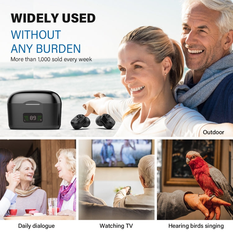 Z-127D In-ear Sound Amplifier Digital Display Hearing Aid Earphone(Complexion) - Hearing Aids by PMC Jewellery | Online Shopping South Africa | PMC Jewellery | Buy Now Pay Later Mobicred