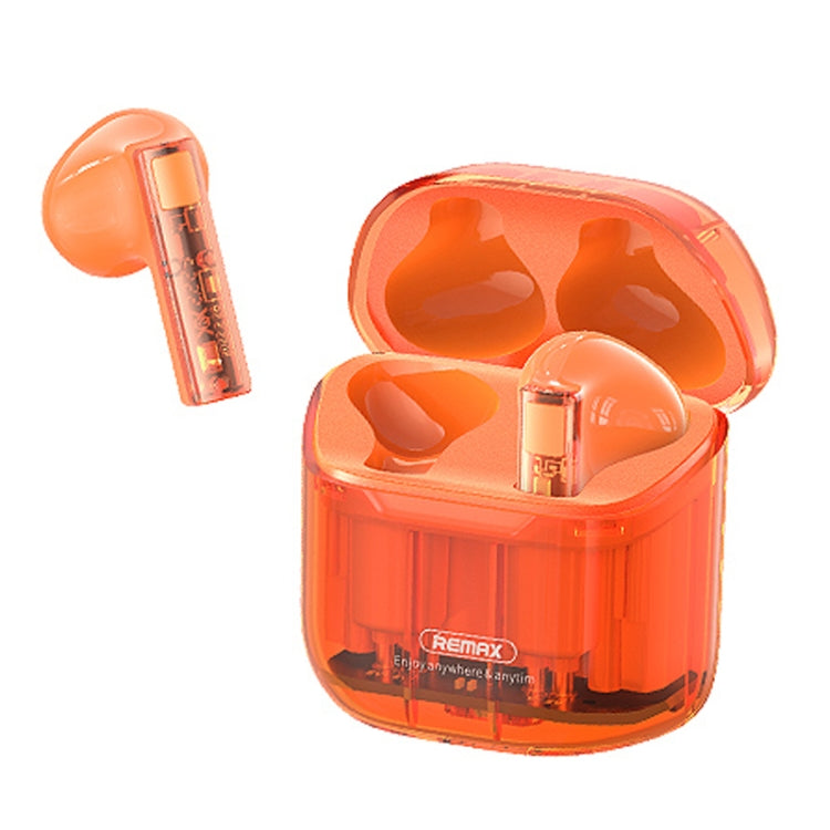REMAX CozyBuds 6C TWS Transparent Cabin Low Delay Wireless Bluetooth Headset(Orange)
