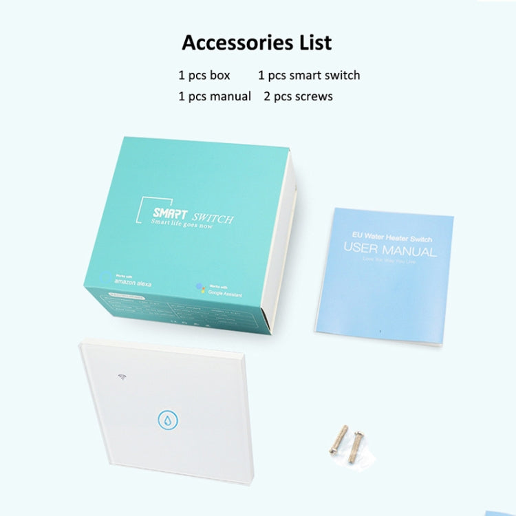 Tuya ZigBee 40A Smart High Power Water Heater Light Air Conditioner Switch Time Voice Remote Control(Black) - Smart Switch by PMC TechLife | Online Shopping South Africa | PMC TechLife