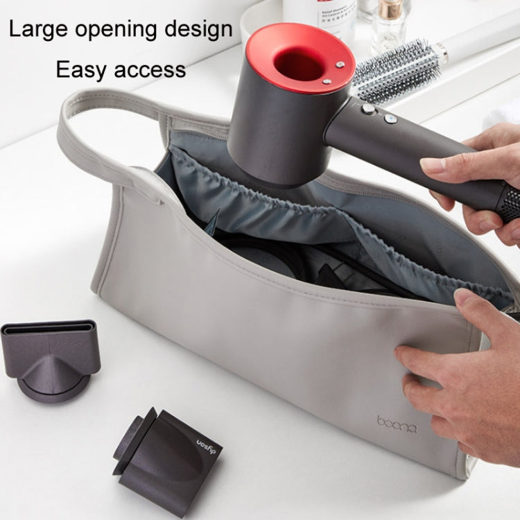 Baona BN-DS001 for Dyson Hair Dryer Accessories Leather Organizer(Gray) - free shipping - PMC Jewellery - Order now!