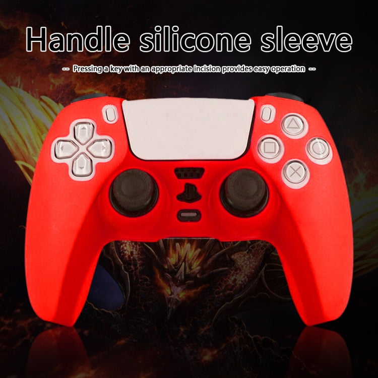 For PS5 Controller Silicone Case Protective Cover, Product color: Camouflage Green