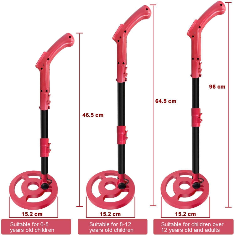 Goint MD3006 Metal Detector Outdoor Treasure Hunter Toys Children Science Detector(Red) - free shipping - PMC Jewellery - Order now!