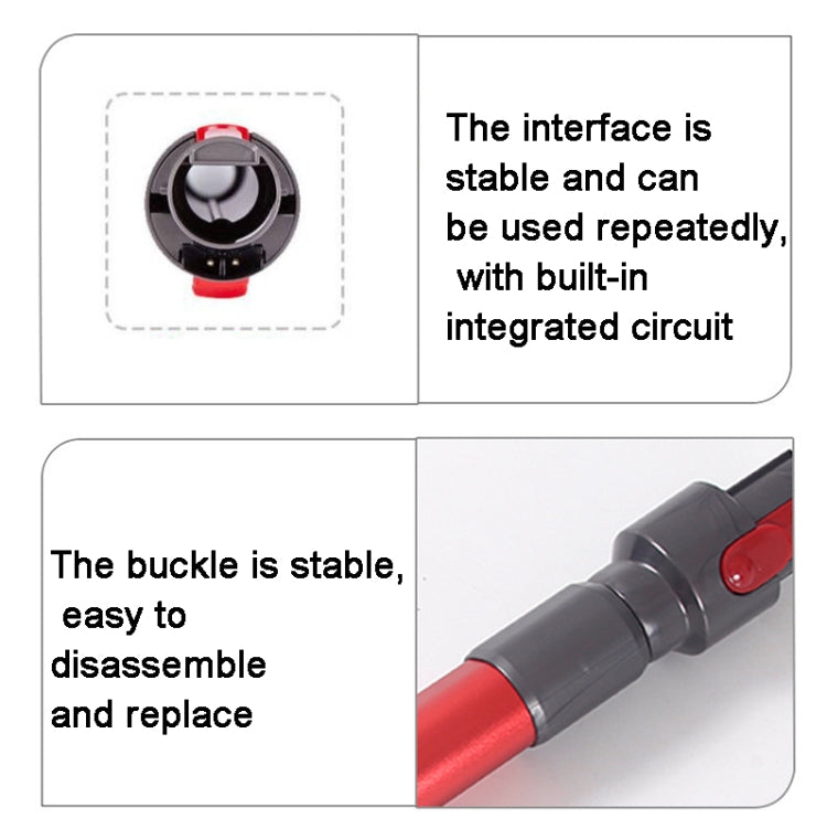 For Dyson V7 V8 V10 V11 V15 Vacuum Cleaner Telescopic Rod Metal Extension Tube(Red) - free shipping - PMC TechLife - Order now!