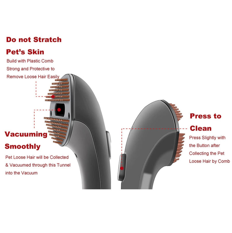 2 In 1 Set For Dyson V6 Vacuum Cleaner Pet Brush Head Hair Comb Accessories