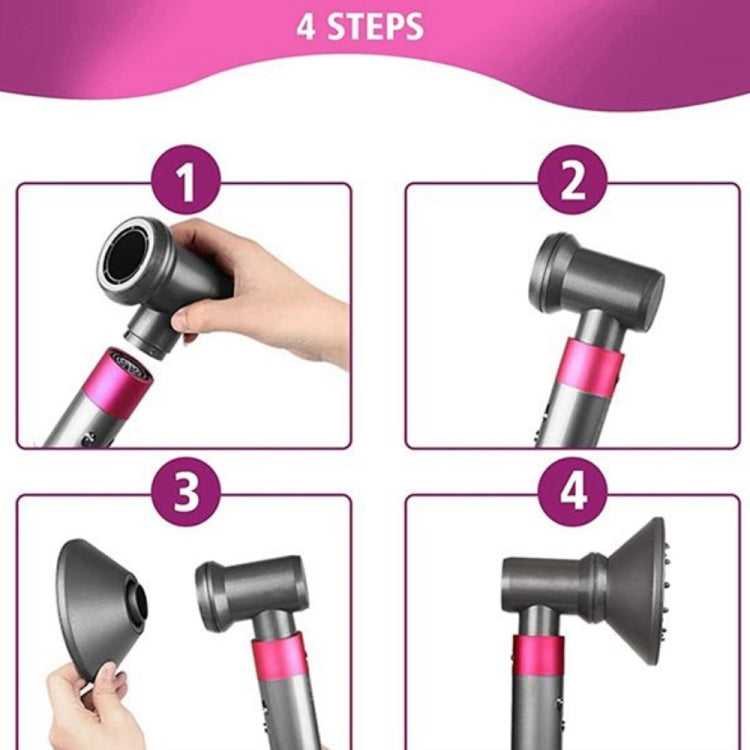 For Dyson Hair Dryer Airwarp Diffusion Nozzle Attachment Replacement Accessories Without Adapter