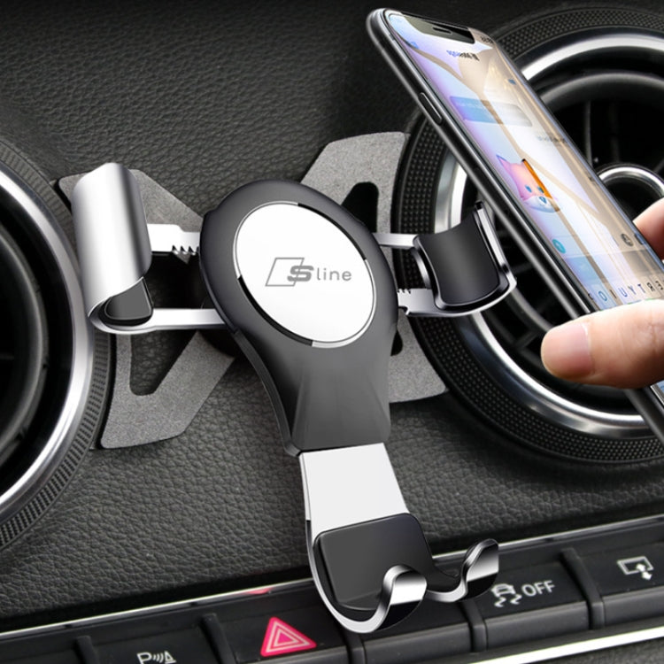 For Audi Car Strong Magnetic Phone Holder(A3/S3 Stand 1 Silver) - Car Holders by PMC TechLife | Online Shopping South Africa | PMC TechLife