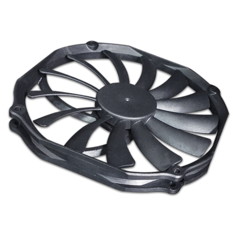 FANNER Ice Soul F14015 4PIN PWM Ultra-thin Chassis Fan Desktop Computer Radiator(Black) - free shipping - PMC Jewellery - Order now!
