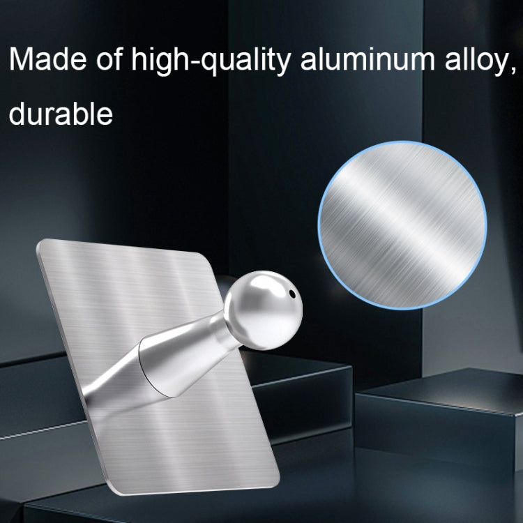 B87 Punch-free Tablet PC Aluminum Alloy Bracket Bathroom Kitchen Adhesive Wall Phone Holder(Silver Gray)
