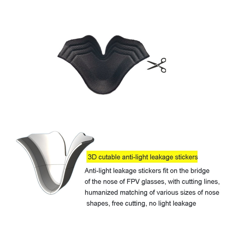 For DJI FPV Goggles V1 V2 Foam Padding Eye Mask Headband Accessories,Spec: Grey Eye Pad