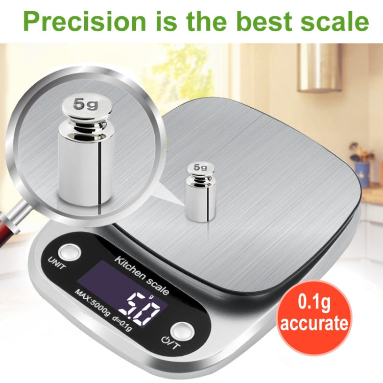 Small Multifunctional Kitchen High Precision Electronic Scale LCD Digital Display Food Scale, Model: 5kg/ 0.1g - Kitchen Scales by PMC Jewellery | Online Shopping South Africa | PMC Jewellery | Buy Now Pay Later Mobicred