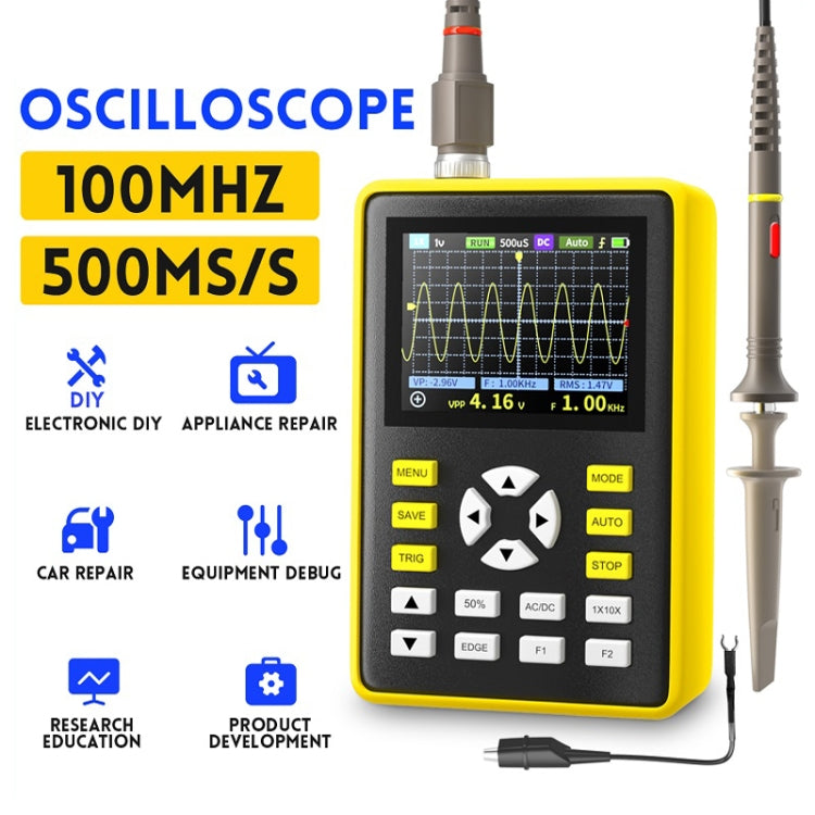 FNIRSI 2.4 Inch IPS Screen 100MHz Digital Oscilloscope(5012H) - free shipping - PMC Jewellery - Order now!