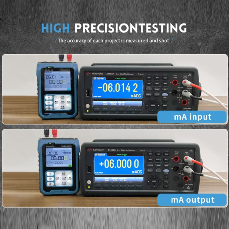 FNIRSI SG-003A Multifunctional PWM Signal Generator 4-20ma Voltage Current Calibrator, EU Plug(Blue) - free shipping - PMC Jewellery - Order now!