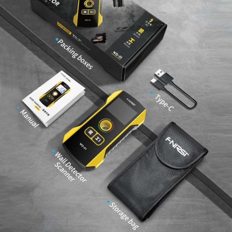 FNIRSI WD-01 Multifunctional Load-Bearing Wall Wire Metal Detector Dark Line Scanner - free shipping - PMC TechLife - Order now!