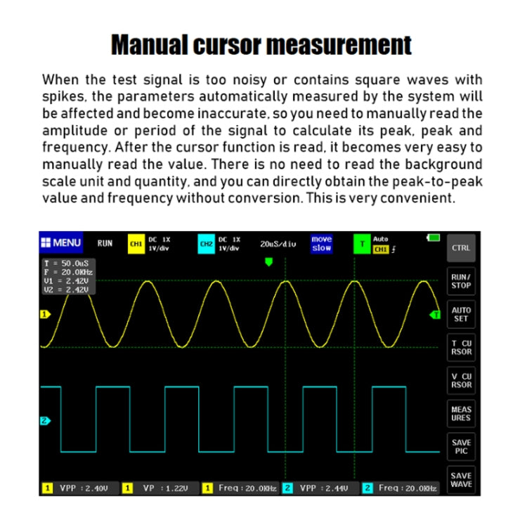 FNIRSI 1013D 1GS Sampling Dual Channel 100M Bandwidth Digital Oscilloscope, US Plug(English) - free shipping - PMC Jewellery - Order now!