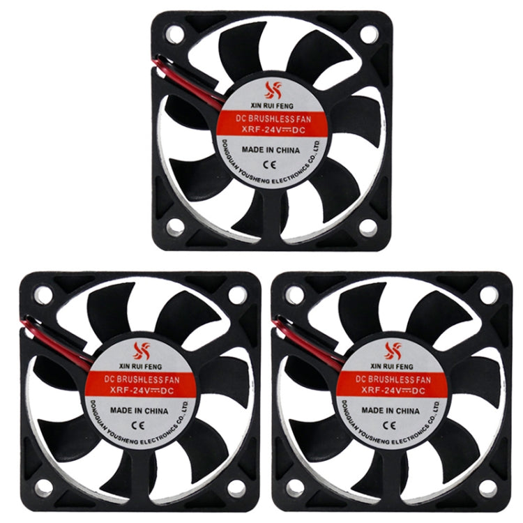 3pcs XIN RUI FENG 5V Ball Bearing 5cm Silent DC Cooling Fan