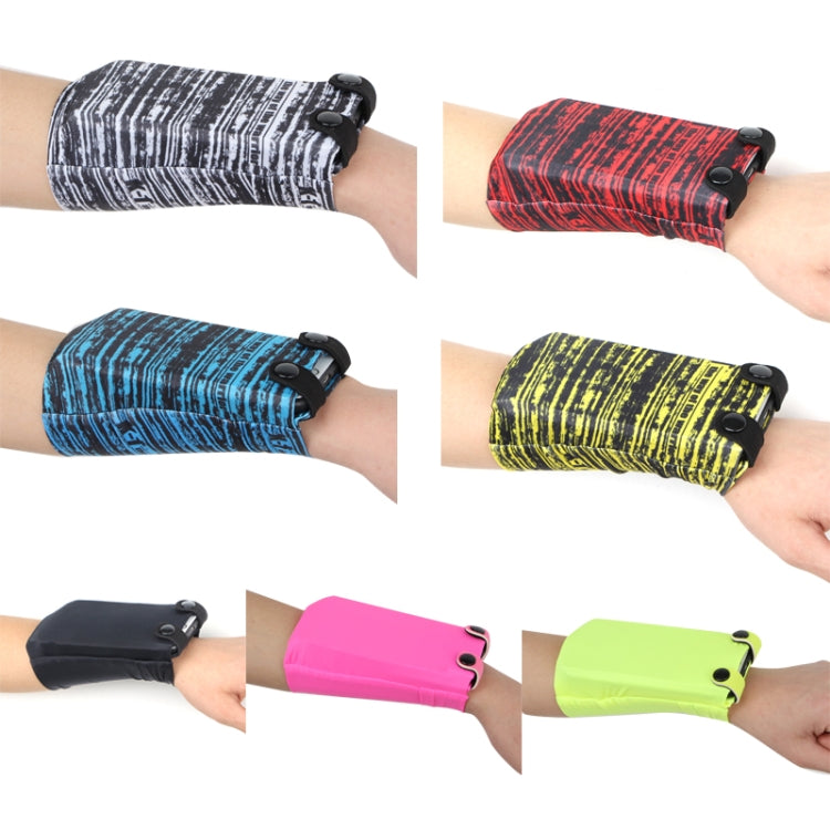7 Inch Mobile Phone Outdoor Sports Wrist Bag Elastic Close-fitting Mini Arm Bag(Rose Red) - free shipping - PMC Jewellery - Order now!